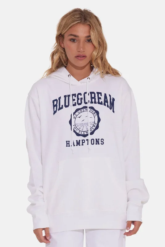 Hamptons We Grew Here Hoodie White